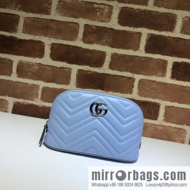 GUCCI GG MARMONT clutch bag 625690 haze blue