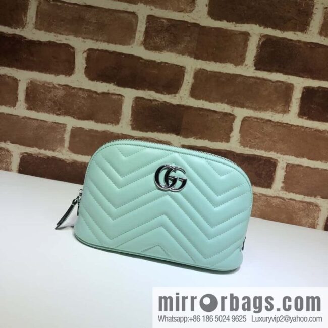 GUCCI GG MARMONT clutch bag 625690 mint green