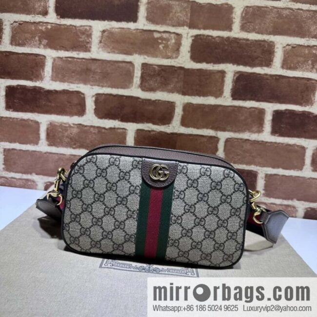 GUCCI Ophidia series GG small shoulder backpack 752591 brown glue