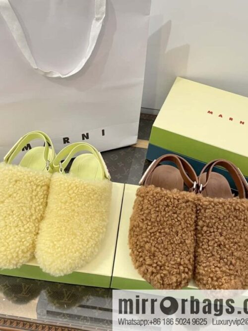 wsxc1697205879517_0-800x800ymvtqdtjrk3161257_20250705160627.jpg Marni autumn and winter round head fur integrated fluff slippers
