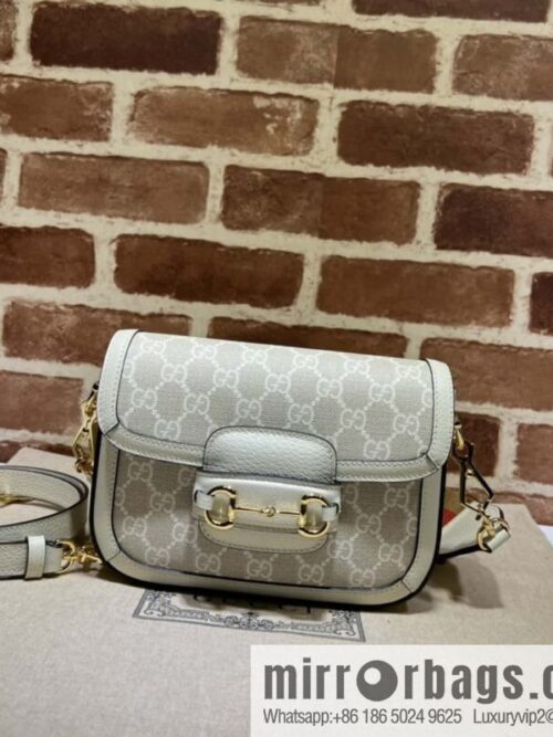wsxc1697217134852_0-800x8005ycw2ztlzgs44725_20250718031356.jpg Gucci Horsebit 1955 series mini handbag 658574m glue/beige leather