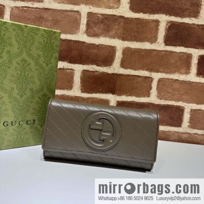 Gucci Blondie series long wallet 760302 gray