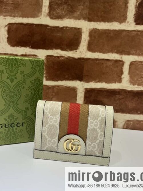wsxc1697221225867_0-800x800izrnk4nw0hz44558_20250718031132.jpg Gucci Ophidia series GG card holder 523155m glue/rice white leather