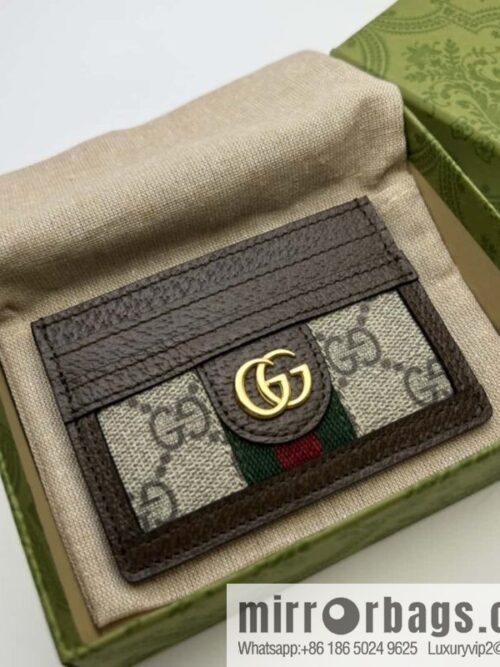 wsxc1697221637651_0-800x800ooglnb51b4w44546_20250718031121.jpg Gucci Ophidia series GG card clip 523159 brown glue