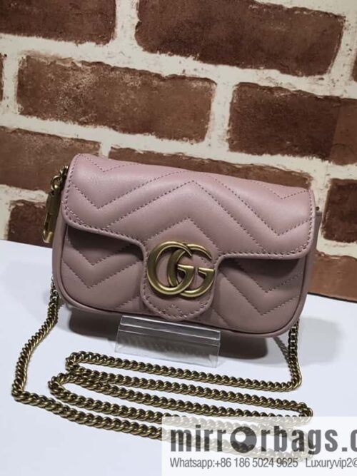 wsxc1697477677677_02t3tb5huata42246_20250718024119.jpg GUCCI Gucci GG Marmont series super mini handbag 476433 naked powder