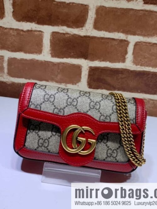 wsxc1697477881813_0-800x8000gd5gmeqbxa42239_20250718024113.jpg GUCCI Gucci GG Marmont series super mini handbag 476433 brown red