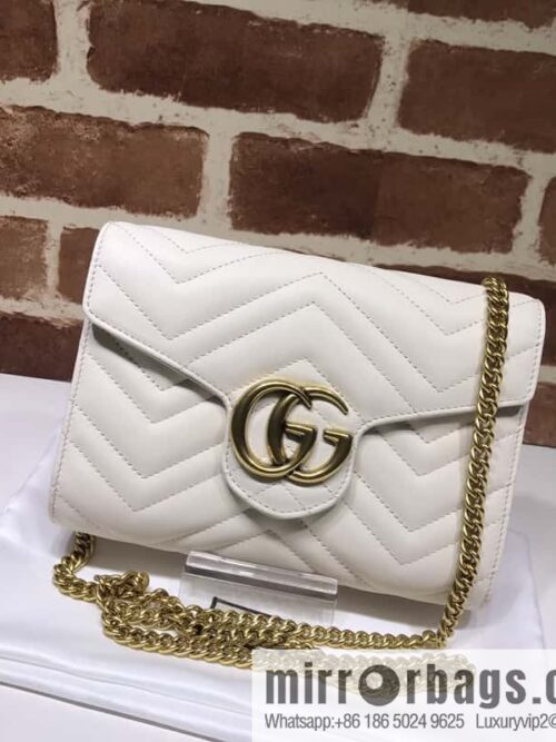 wsxc1697478918528_00zxgd3hudnq42193_20250718024038.jpg GUCCI GG Marmont series quilted mini chain strap handbag 474575 meters white