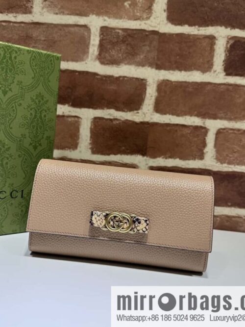 wsxc1697480254561_0-800x800svws1zc0jyg42143_20250718023956.jpg GUCCI Gucci 23 autumn and winter, women\'s wallet 750461 rose beige