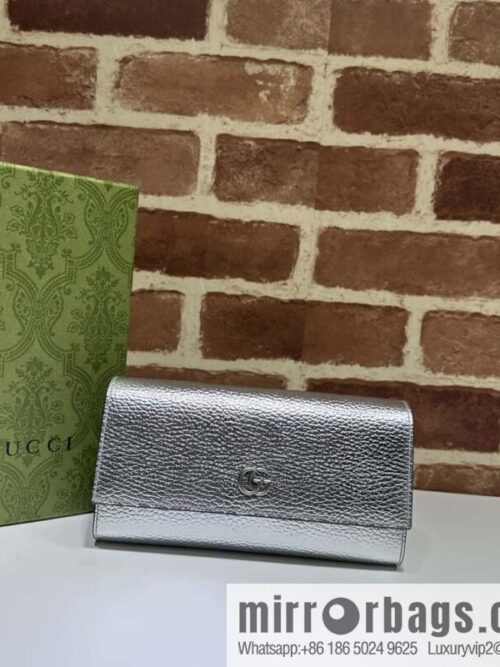 wsxc1697480751797_0-800x8001e3ifwa1tam42119_20250718023936.jpg GUCCI GG Marmont series long wallet 456116 silver