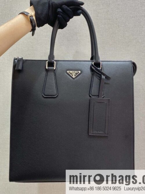 wsxc1697649775452_0-800x800ftn3cfxnjpx40641_20250718021726.jpg PRADA imported cross pattern leather tote bag 1079 black handheld