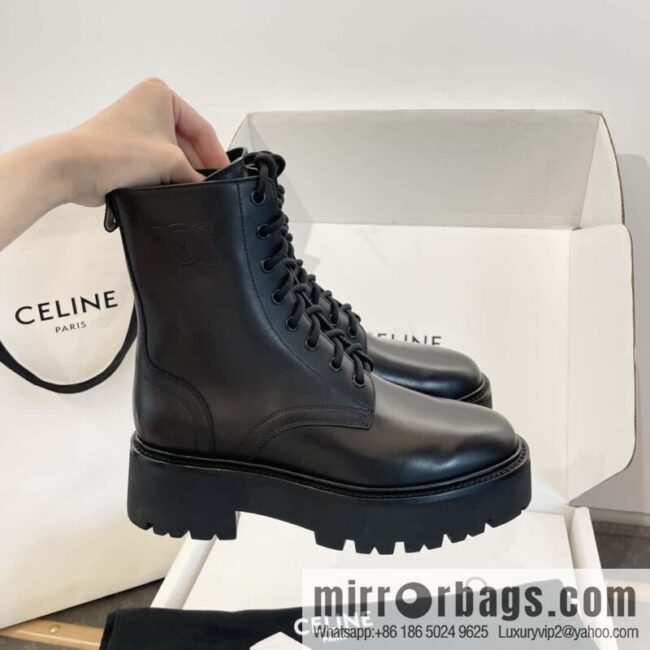 CELINE Platform Martin Boots