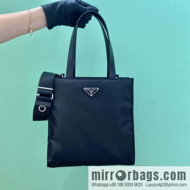 PRADA imported lined nylon fabric, new tote bag 1BG426