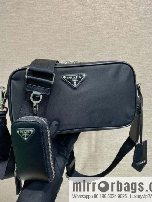 wsxc1697821552000_0-800x800wlps231k3wd40424_20250718021510.jpg PRADA imported nylon fabric, new small messenger bag 1BH197A