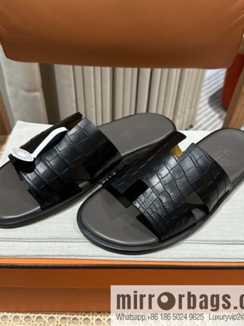 wsxc1697903019782_4-800x800p3z3ajvok5s156610_20250705123127.jpg Hermès crocodile leather H family male god slippers