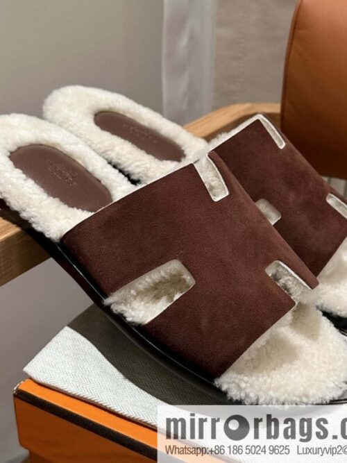 wsxc1697904570273_0-800x800l5ljfcsj04f156557_20250705122944.jpg Hermès Australia imported lamb wool lzmir series men\'s sandals