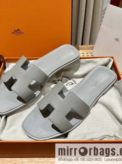wsxc1697999738252_1-800x800gnhvr4ulors156458_20250705122337.jpg Hermès leather outsole H slippers, grey