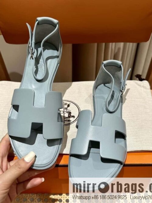 wsxc1698001828336_2-800x800a1wmntjvq45156306_20250705121836.jpg Hermès imported Italian cowhide, new small sandals, haze blue