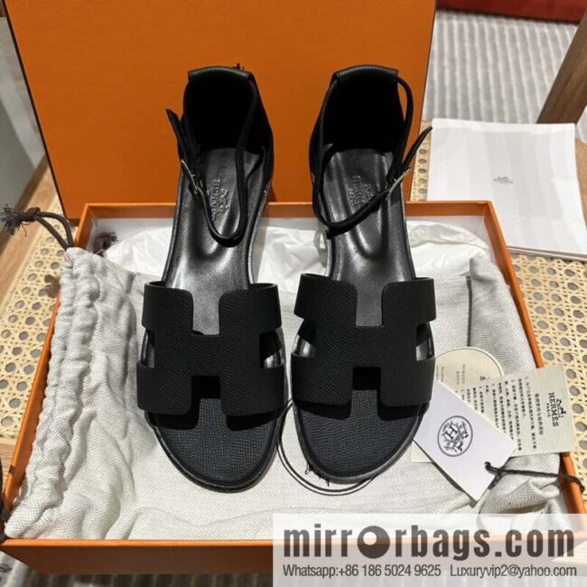 Hermès imported Italian cowhide, new small sandals