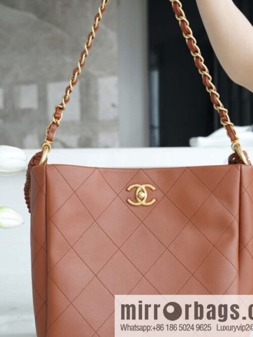 wsxc1698070967582_0-800x800zmwzsa3lfll39762_20250718020920.jpg CHANEL 23A New HOBO hippie bag AS4210 caramel color