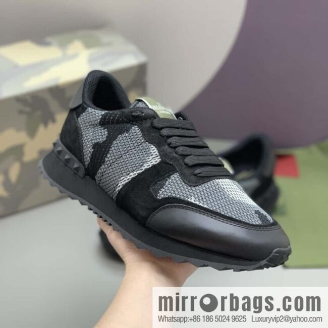 VALENTINO Valentino, men\'s camouflage fabric sneakers