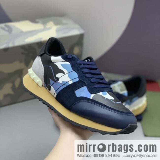 VALENTINO Valentino, men\'s camouflage fabric sneakers