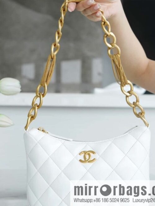 wsxc1699281361977_0-800x800rqaofa2e2eo33865_20250716035555.jpg CHANEL 23A Handicraft Workshop HOBO Underarm Bag AS4220 White