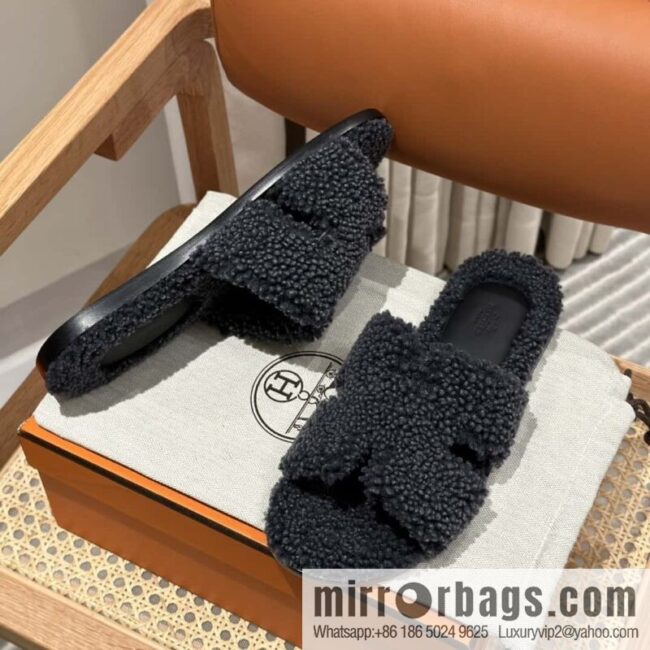 wsxc1699286183548_1-800x800iket10dvajd138503_20250705003845.jpg Hermès imported lamb wool lzmir series men\'s sandals
