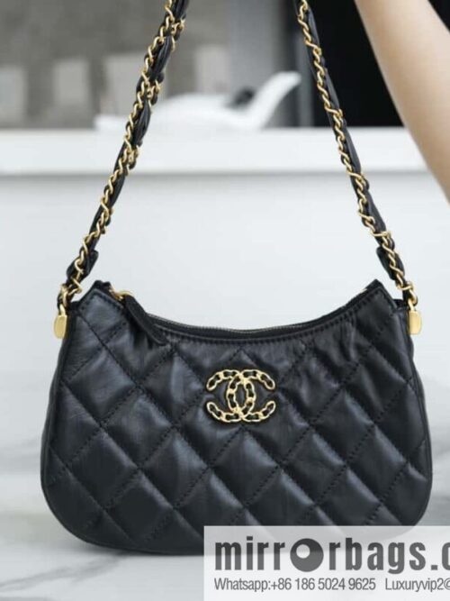 wsxc1699369980350_0-800x800xorbfyb1fvd33730_20250716035457.jpg CHANEL 23k 19hobo small armpit bag AP3647 black