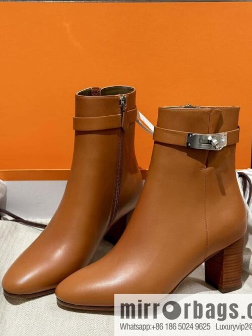 wsxc1699455869570_1-800x800yo52rgixdqa138142_20250705002052.jpg Hermès Kelly Buckle, Calfskin High Heel Boots, Brown