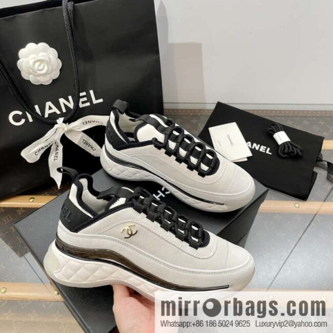 CHANEL Xiaoxiang The latest version of all-suede air cushion casual sneakers
