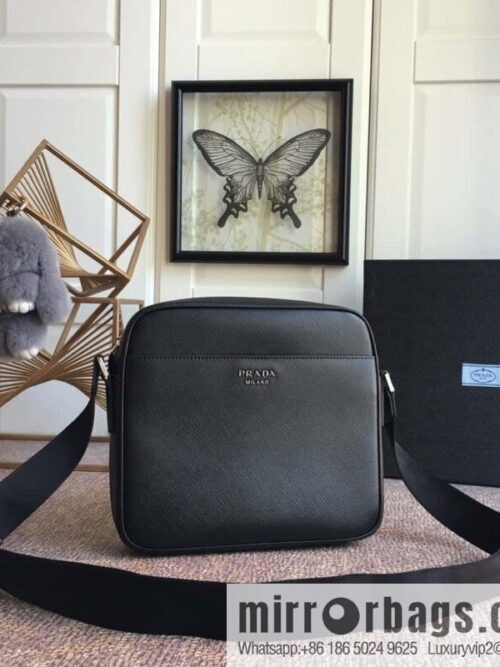 wsxc1699898040272_0-800x800c3vsqsrxf1332250_20250716034332.jpg PRADA Prada imported thick leather crossbody bag 2VH014 black