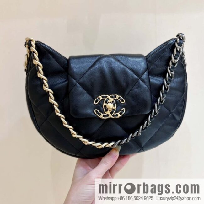 wsxc1700326525807_0-800x800gku0dnqu3mk29599_20250716031855.jpg CHANEL 24C Early Spring Holiday Series 19bag Underarm Dumpling Bag AS4638