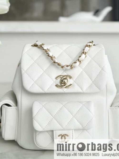 wsxc1700749509003_0-800x800tuduzh5bool28770_20250716031152.jpg CHANEL 23K new, tank Dumas small shoulder backpack AS4399 white