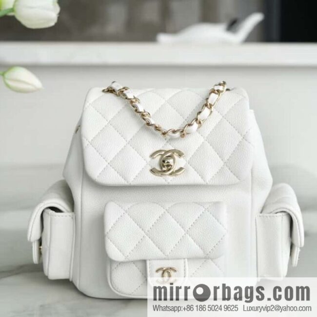 wsxc1700749509003_0-800x800tuduzh5bool28770_20250716031152.jpg CHANEL 23K new, tank Dumas small shoulder backpack AS4399 white