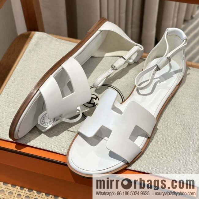 Hermès imported Italian cowhide, new small sandals