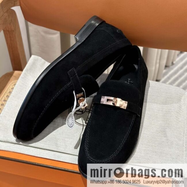 Hermès kelly buckle loafers