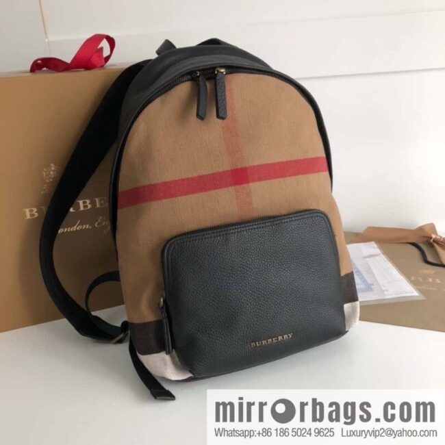 Burberry Burberry Canvas plaid backpack