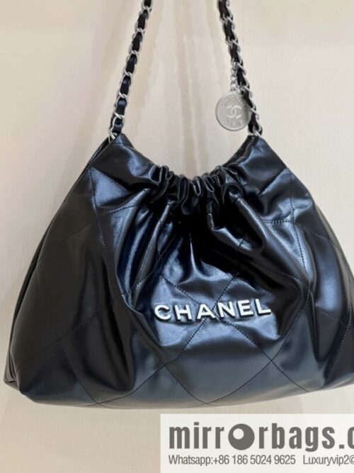 wsxc1701108444104_0-800x800mtypsjzkcix28505_20250716031000.jpg CHANEL 24C early spring vacation series 22 horizontal garbage bag AS4486 silver metal