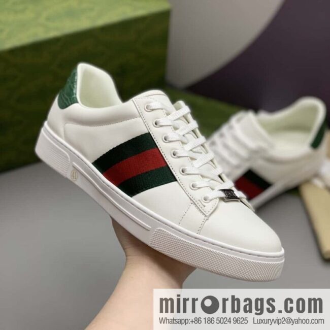 GUCCI men\'s casual white shoes