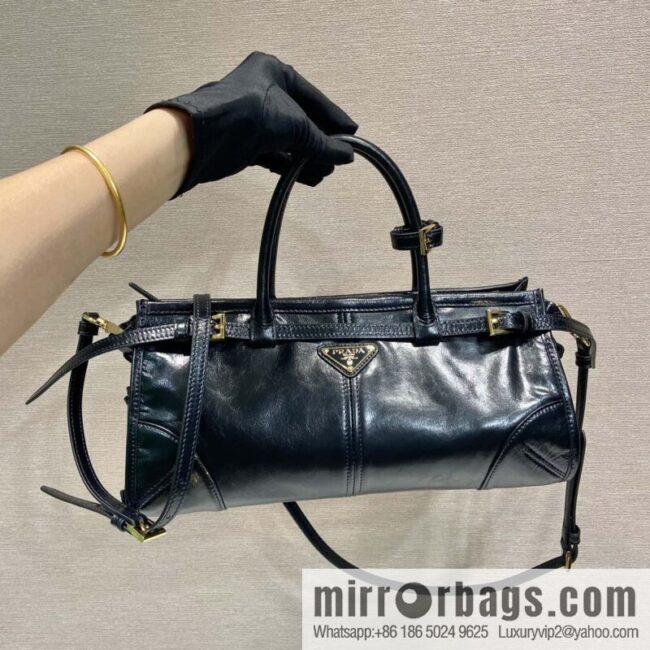 PRADA LusSolf oil wax leather tote bag 🎉 1BA426A portable model (short handle)