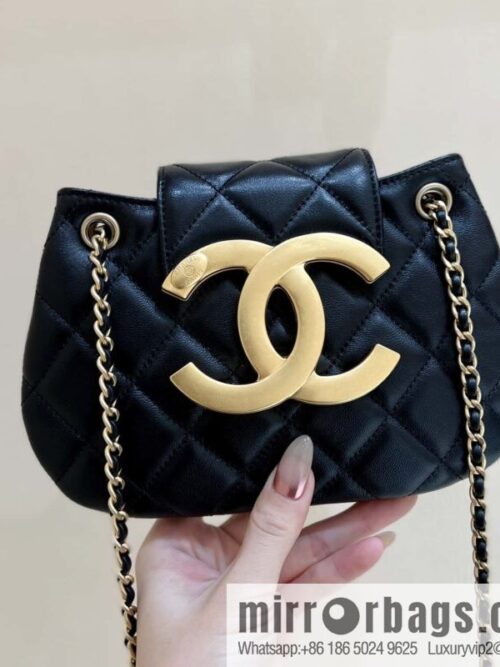 wsxc1701798566749_0-800x800utuaye2okwf25386_20250716024229.jpg CHANEL 24C early spring vacation series, big double C Vintage messenger bag AS4609 black