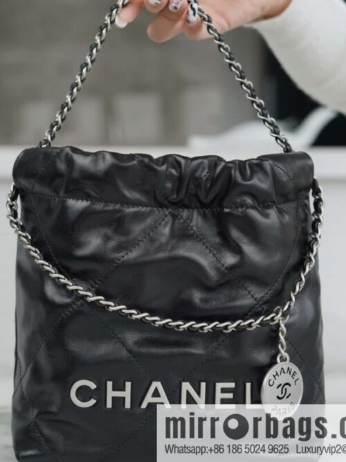 wsxc1701885698601_0-800x800olw2kxjxash25060_20250716024013.jpg CHANEL 23s spring and summer new 22Mini bag original leather AS3980 black/silver buckle
