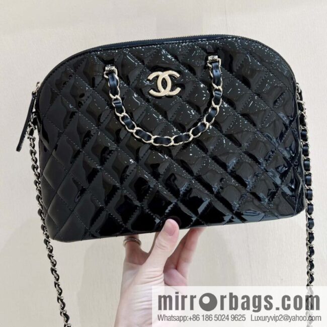 wsxc1702303782875_0-800x800c2lpompjoms24903_20250716023858.jpg CHANEL 23S spring and summer series patent leather shell bag AS3969