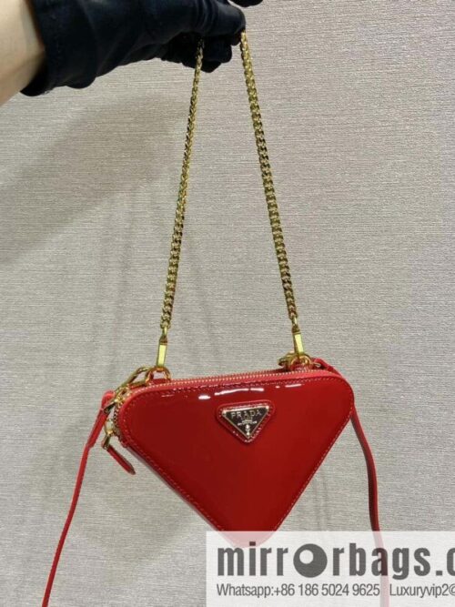 wsxc1703000424212_0-800x800nhdksvzqjxi21522_20250716020828.jpg PRADA Gemini patent leather triangle bag 🎉 1NR015 New 😘 patent leather