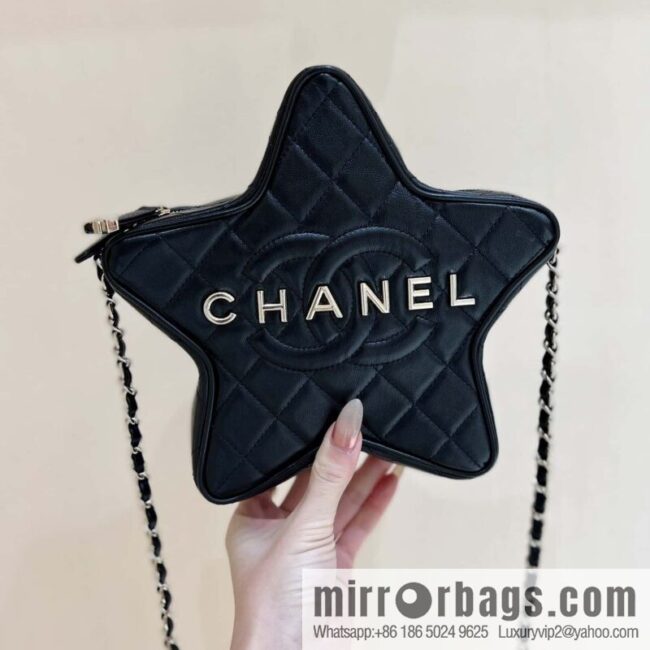 wsxc1703166264917_0-800x800ahjot5w5lb321051_20250716020424.jpg CHANEL 24C Early Spring Vacation Series Limited Edition Star Bag AS4579 black