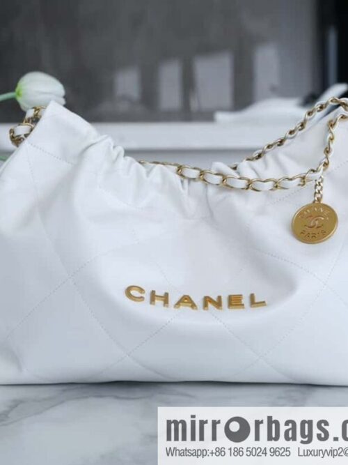 wsxc1703167786359_0-800x800wvgtnmsmmla20934_20250716020327.jpg CHANEL 24C Horizontal 22 Handbag AS4486 White Gold Buckle