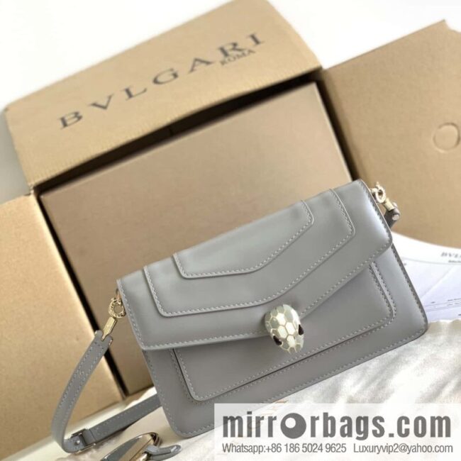 BVLGARI Bulgari EAST-WEST Series Small Shoulder Bag 292103 Grey