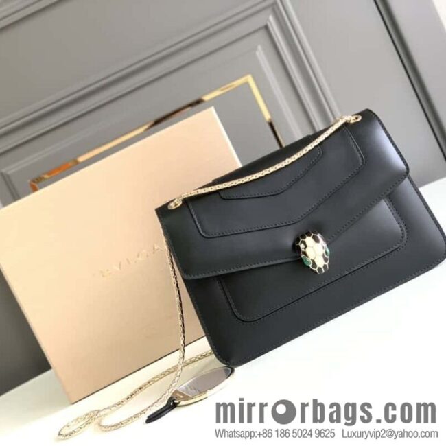 BVLGARI Bulgari crossbody bag 290323 charm black 25CM