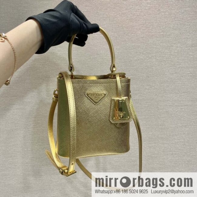 PRADA new color bucket bag 🎉 1BA373 gold