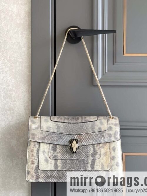 wsxc1703527654787_0-800x800g0xpmlbcr0n18430_20250716014013.jpg BVLGARI Bulgari Sprpenti Forever water snake skin inner small sheepskin oblique span bag 383262 milk protein stone metal texture 27.5CM